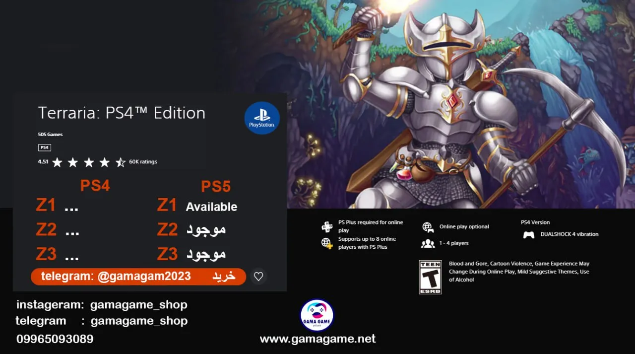 قیمت اکانت قانونی Terraria Edition