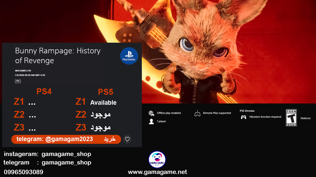 بازی Bunny Rampage History of Revenge