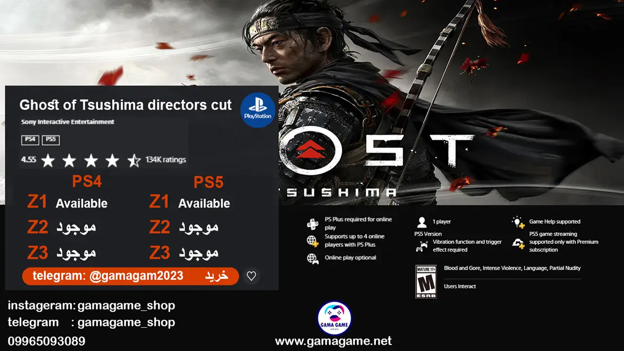 Ghost of Tsushima DIRECTOR’S CUT standard ps4.5