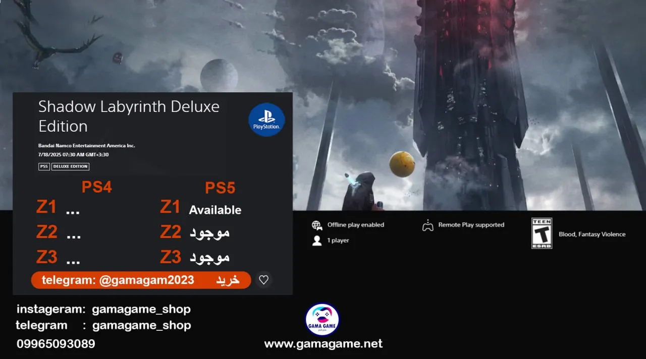 قیمت اکانت قانونی Shadow Labyrinth Deluxe Edition