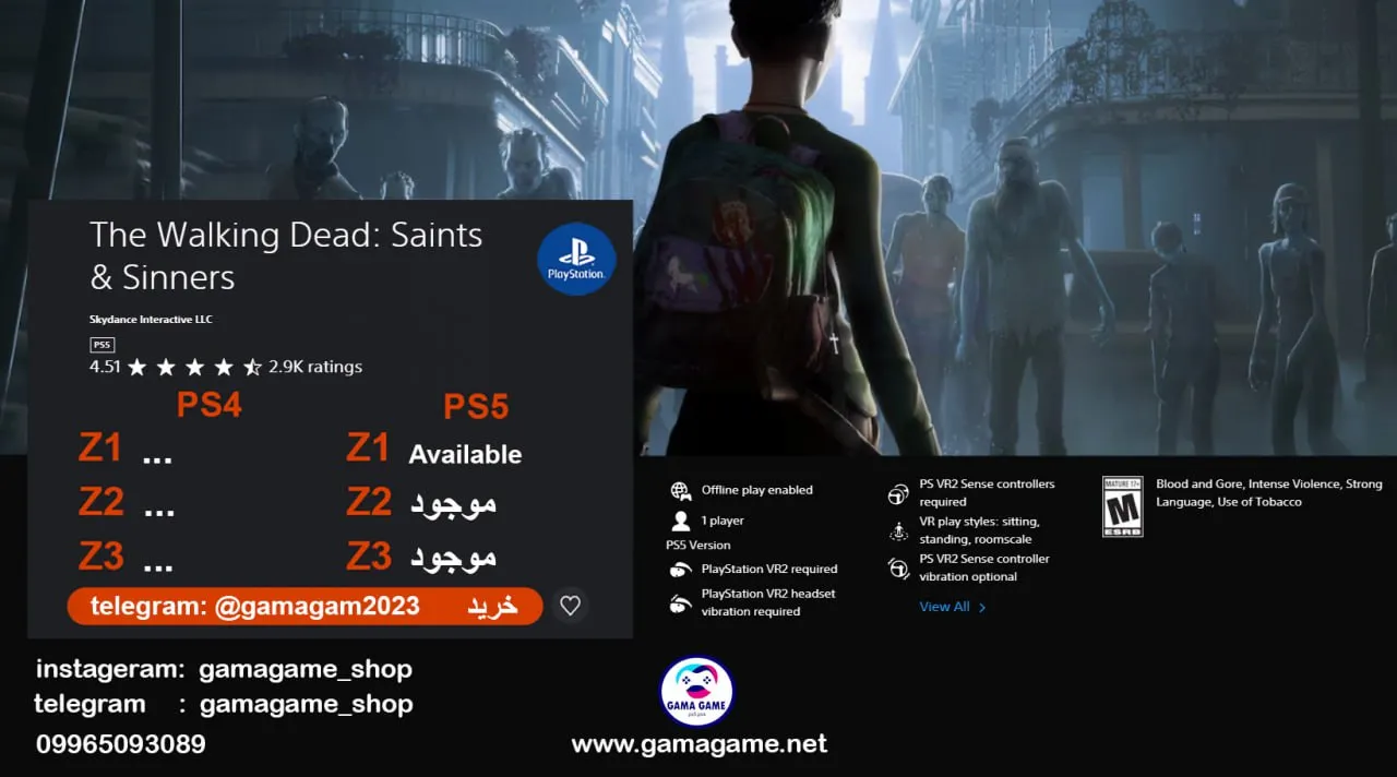 قیمت اکانت قانونی The Walking Dead_ Saints & Sinners