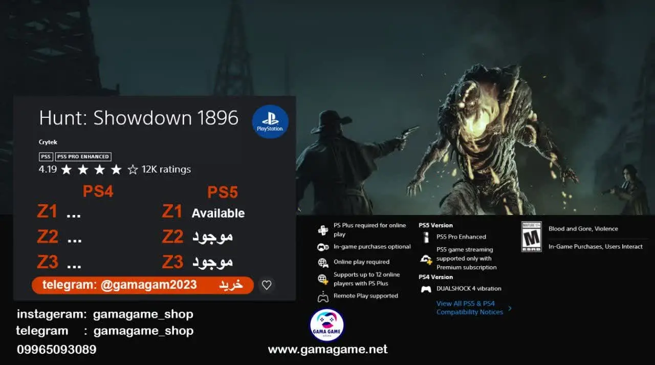 اکانت قانونی Hunt: Showdown 1896