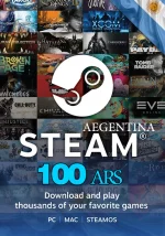 گیفت کارت gift arjgentina 100 ars steam