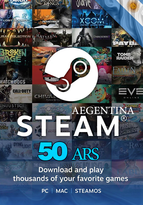 گیفت کارت gift arjgentina 50 ars steam