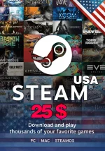 گیفت کارت $gift steam 25