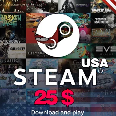 گیفت کارت $gift steam 25